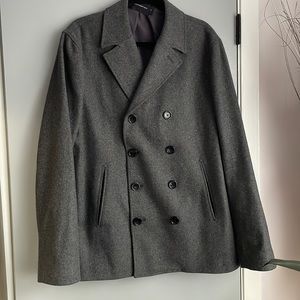 French Connection double breasted pea coat, size L